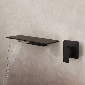 Badkraan zwart watervalkraan mengkraan