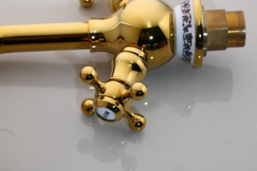 Bedieningshendel goudkleurig