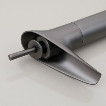 Bedieningshendel gun metal watervalkraan