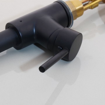 Bedieningshendel zwart van de keukenkraan