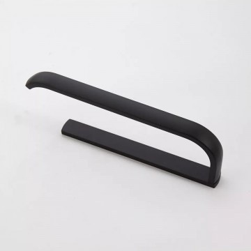 Bovenaanzicht handdoekrek zwart