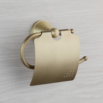 Brons wcpapier houder