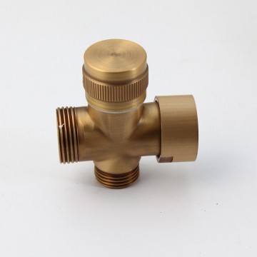 Bronskleurig handdouche kraantje