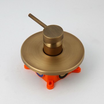 Bronskleurig inbouwpaneel regen douche