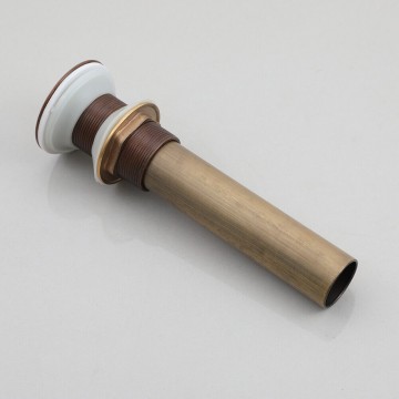 Bronskleurige afvoer wastafel