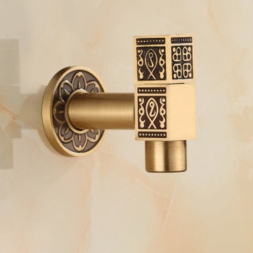 Bronskleurige hoekstopkraan 1