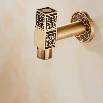 Bronskleurige hoekstopkraan 1