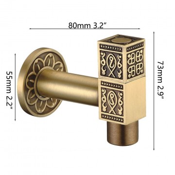 Bronskleurige hoekstopkraan 3