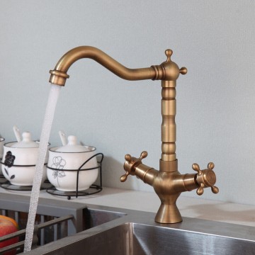 Bronskleurige mengkraan