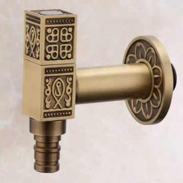 Bronskleurige muurkraantje hoekstopkraan 1