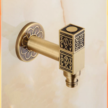 Bronskleurige muurkraantje hoekstopkraan 4