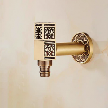 Bronskleurige muurkraantje hoekstopkraan 5