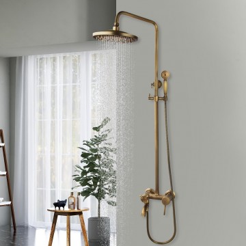 Bronskleurige regendouche 3