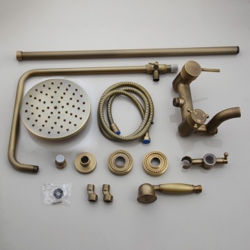 Bronskleurige regendouche 7