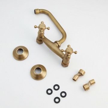 Bronzen kraan warm en koud