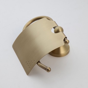 Bronzen wc rol houder