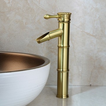 Brushed gold kraan wastafel