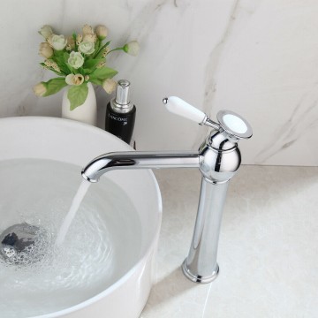 C36 chroom wastafelkraan met keramische schijven