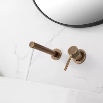 Chic muurkraan brons