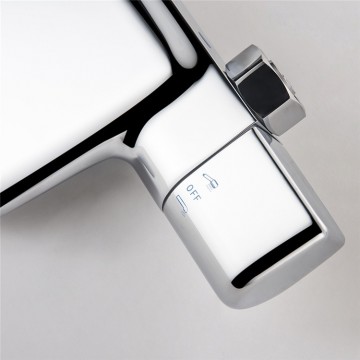 Chroom badkraan thermostatisch luxe 10