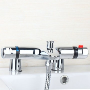 Chroom badrand badkraan thermostatisch 2