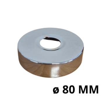 Chroom badrozet 8 cm