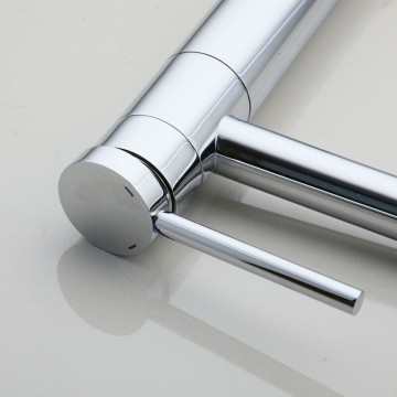 Chroom bedieningshendel kraan