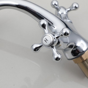 Chroom bedieningshendel