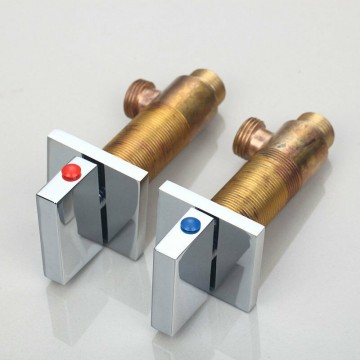 Chroom bedieningshendels set watervalkraan