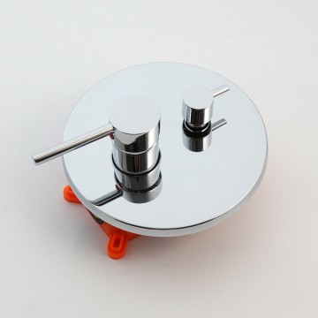 Chroom bedieningspaneel rond model