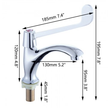 Chroom elleboog kraan medisch