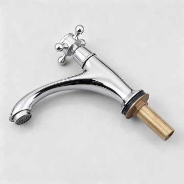 Chroom koud water kraan nostalgisch 1