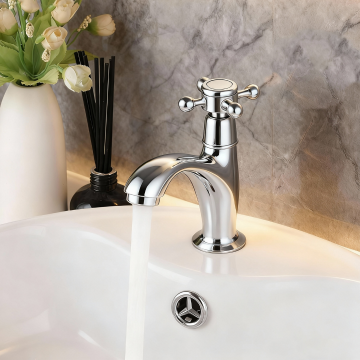 Chroom koud water kraan nostalgisch 1