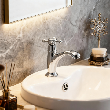 Chroom koud water kraan nostalgisch 2