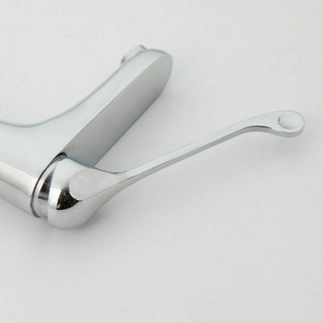 Chroom meng kraan met elleboog bediening