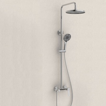 Chroom opbouw regendouche mengkraan 11