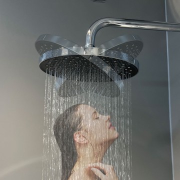 Chroom opbouw regendouche mengkraan 7