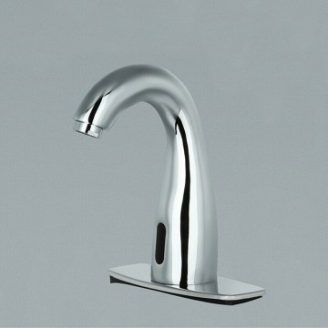 Chroom sensorkraan met afdekplaat