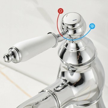 Chroom wastafelkraan met uittrekbare uitloop 5