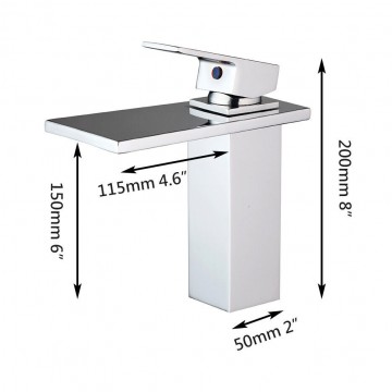 Chroom wastafelkraan