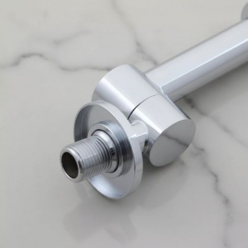 Chroom zwenkbare uitloop muurkraan 