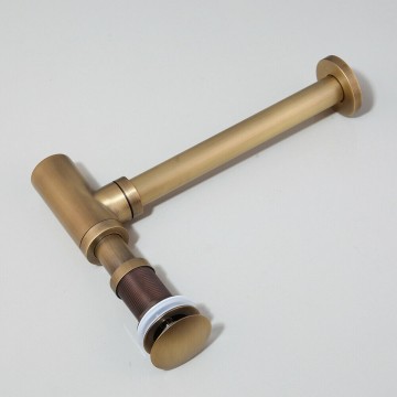 Complete bronzen sifon