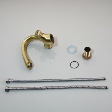 Complete set mat gouden kraan