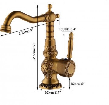 Detail bronzen kraan 0
