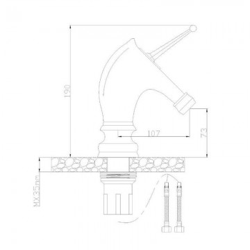 Detail eenhoorn kraan