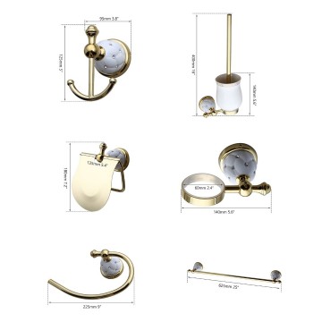 Details diverse gouden accessoires
