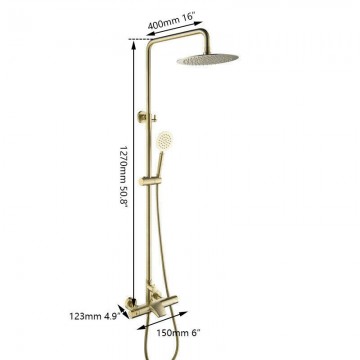 Details geborsteld gouden set