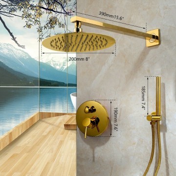 Details gouden douche
