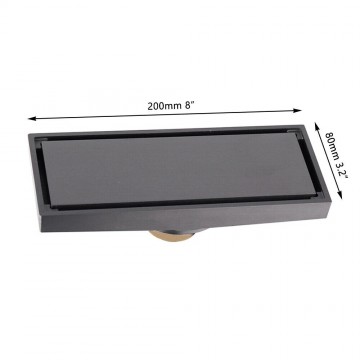 Details gun metal doucheput 20 cm