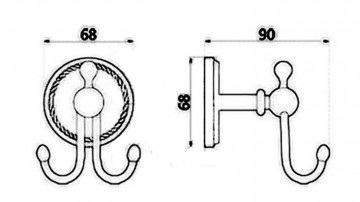 Details haakje brons